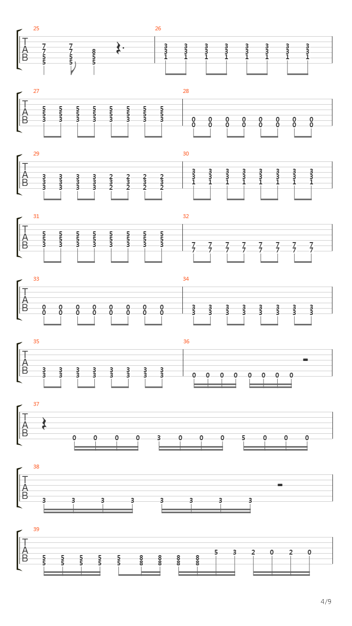 The Unsaid吉他谱