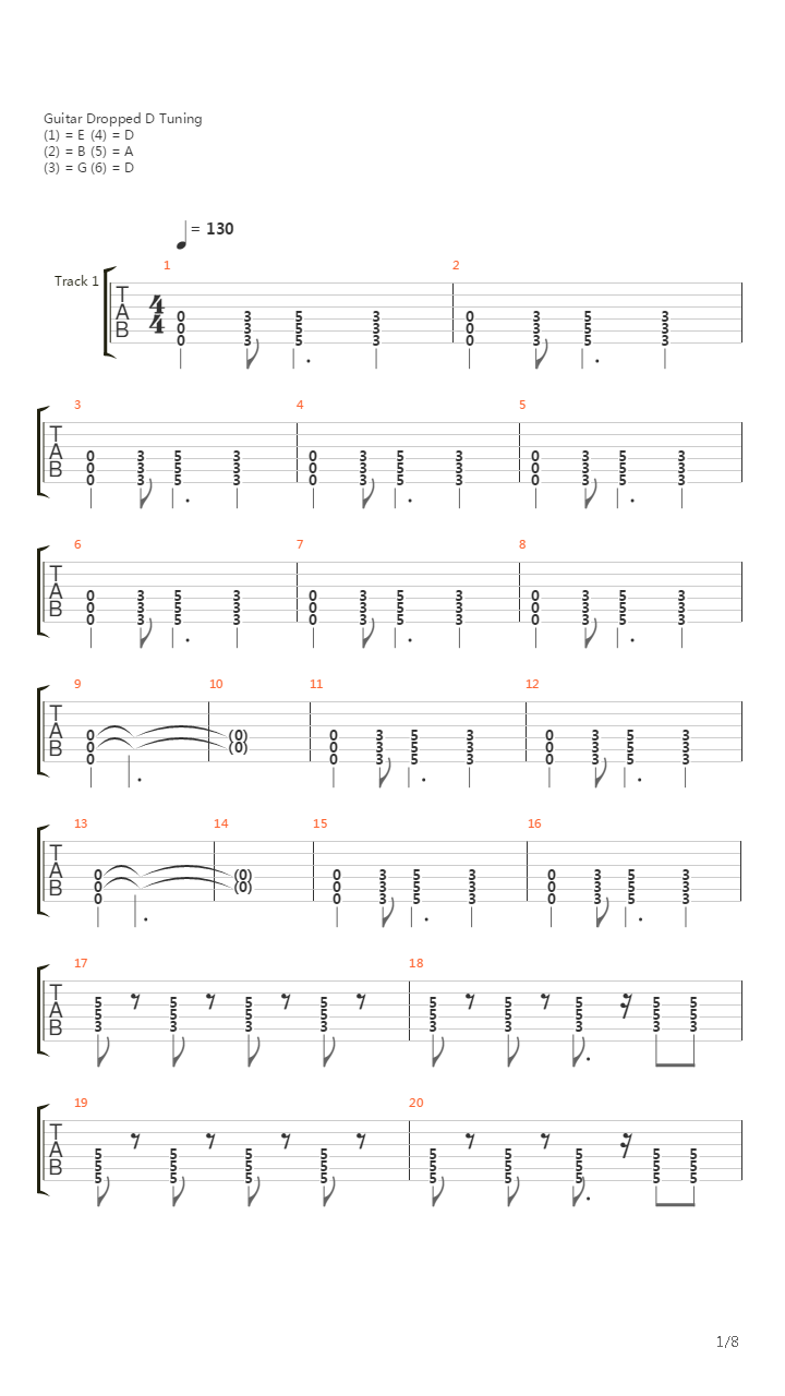 Out Of Tune吉他谱