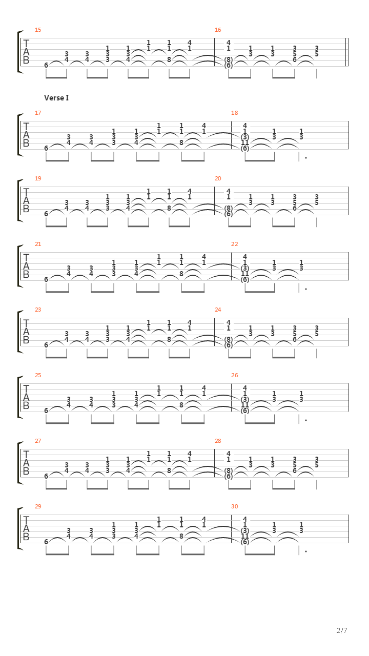 Burn吉他谱