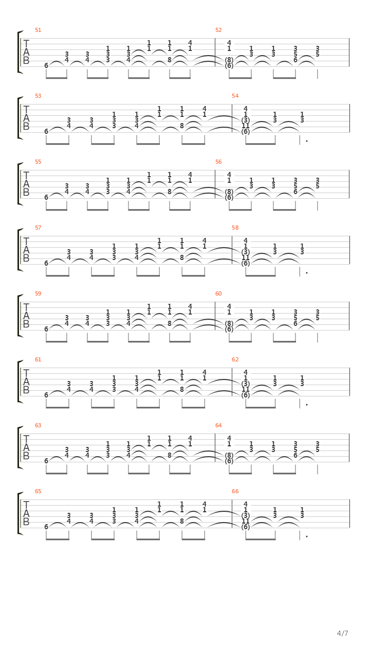 Burn吉他谱