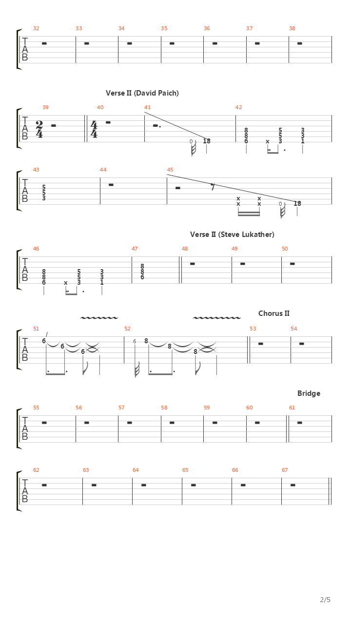 Chinatown吉他谱