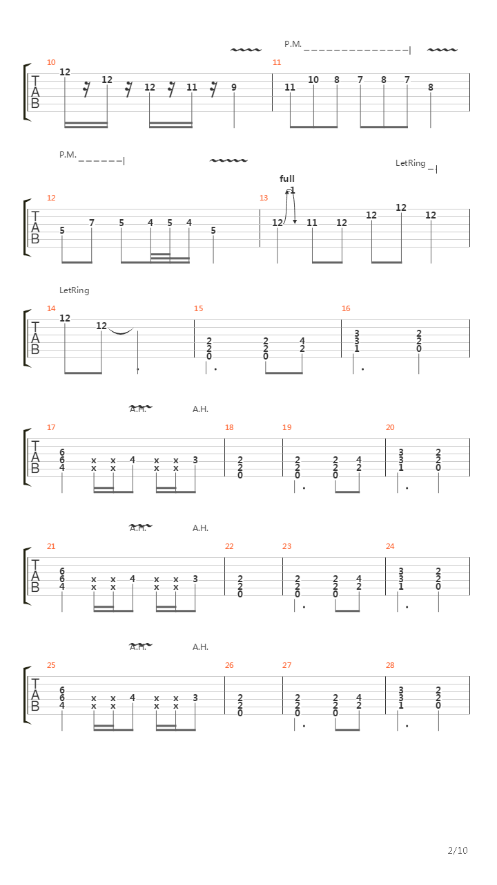 The Roman God吉他谱