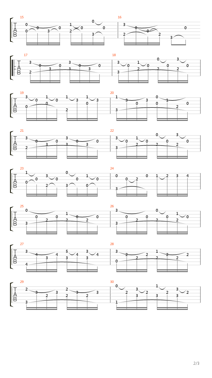 Study in C吉他谱