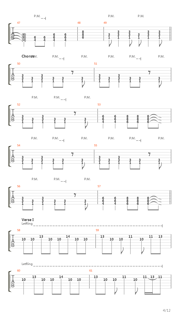 The Bleeding吉他谱