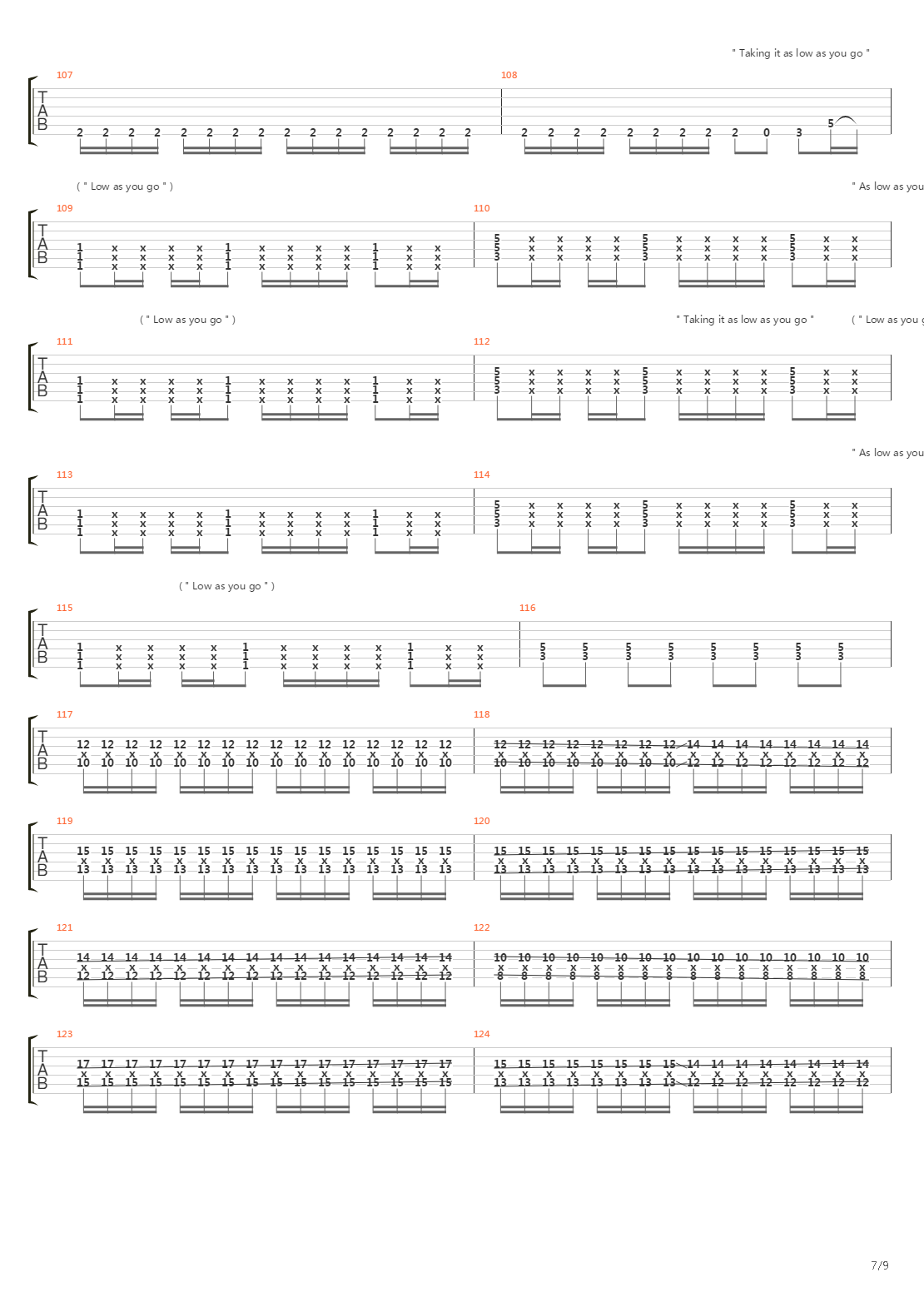 Low吉他谱