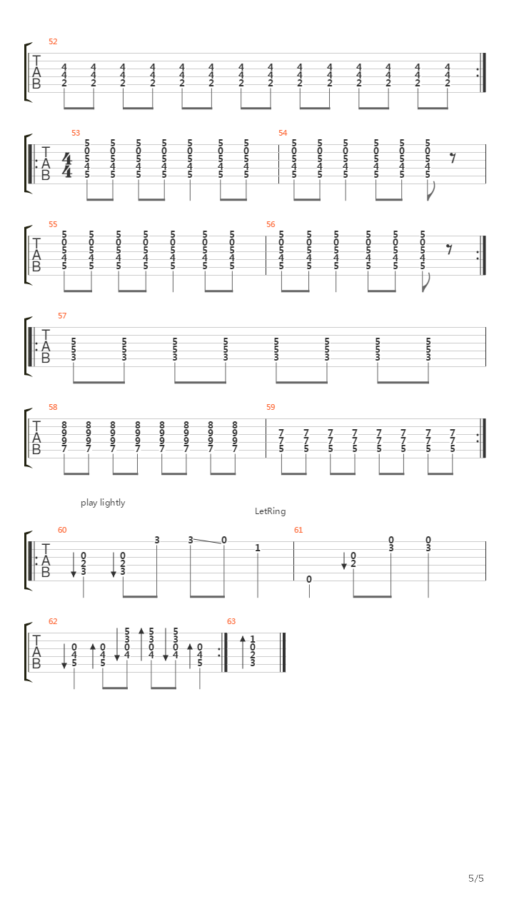 Times Like These吉他谱