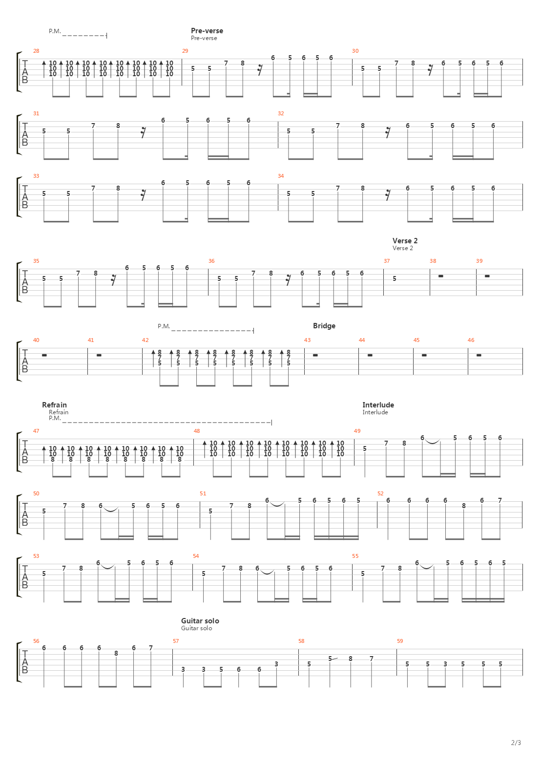 40'吉他谱