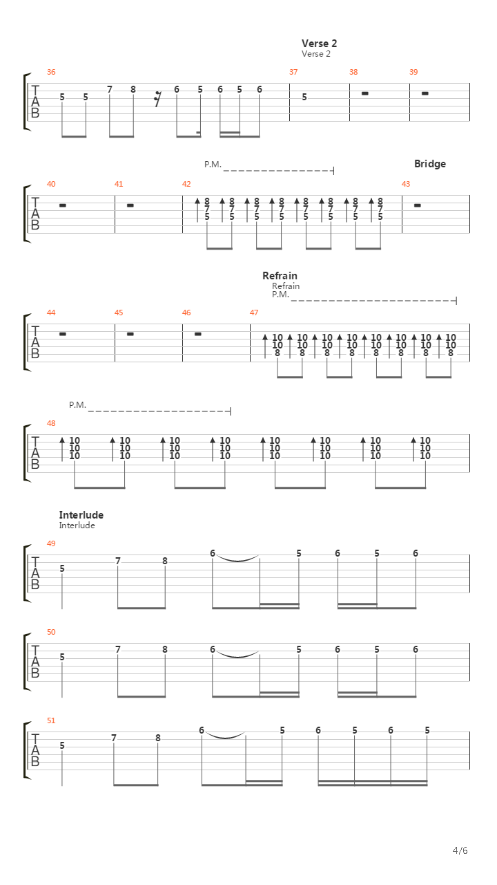 40'吉他谱