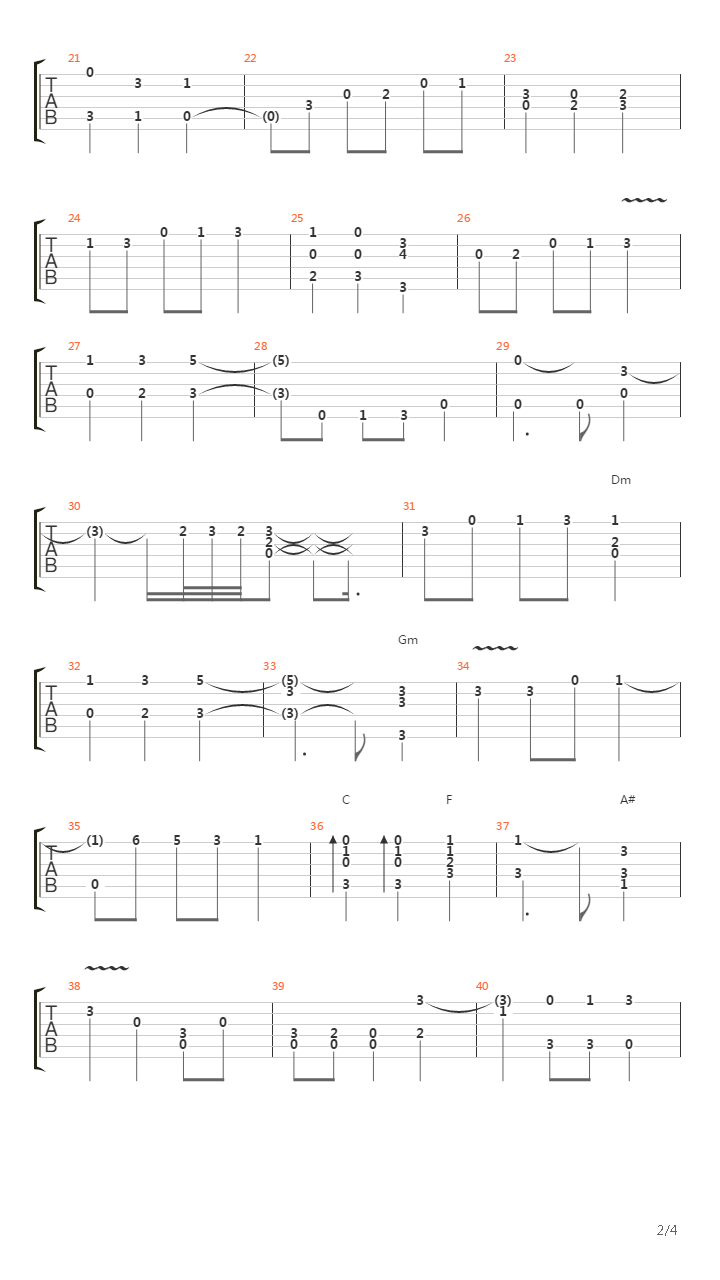 Corranda吉他谱