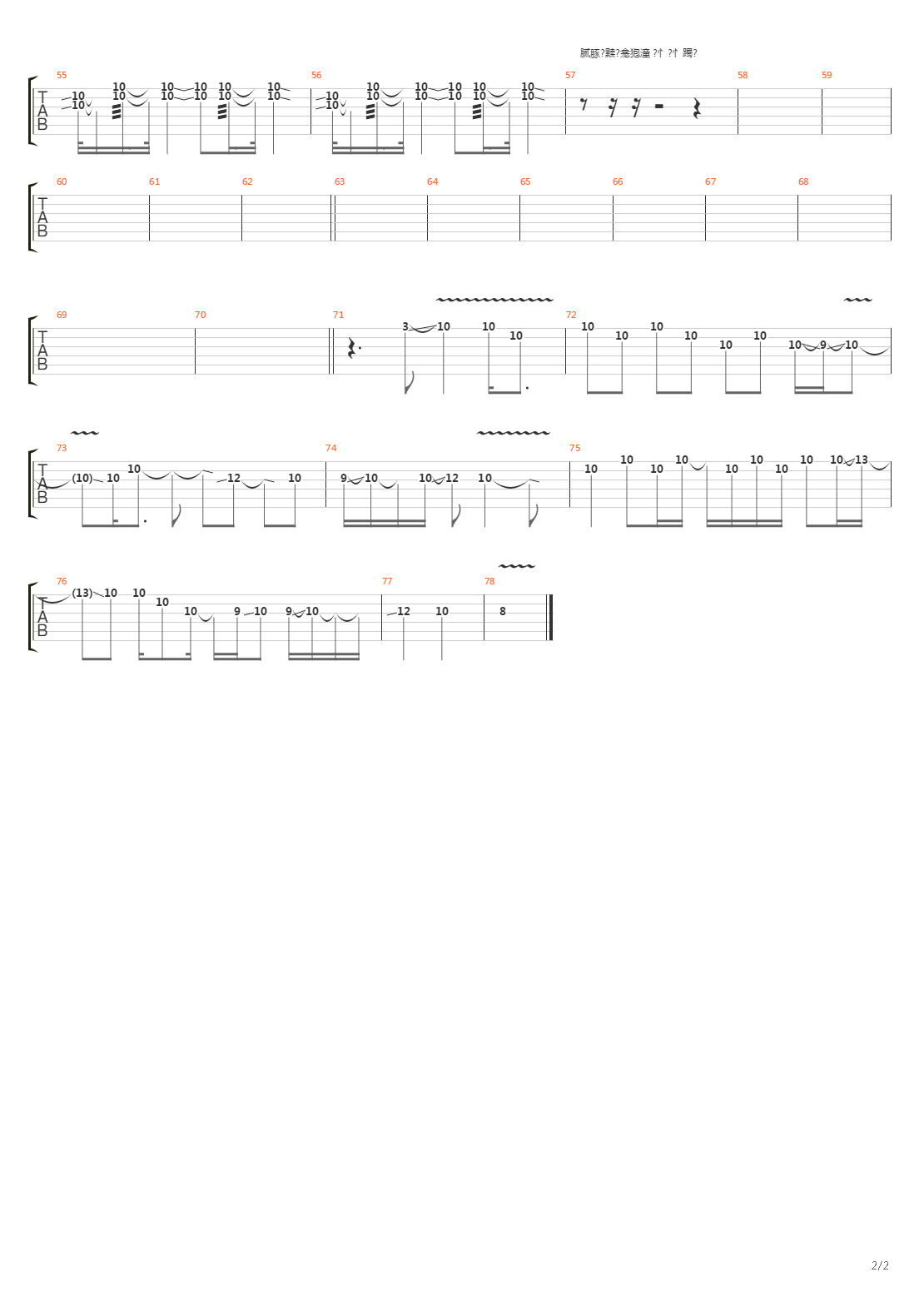 Bleeding Me吉他谱