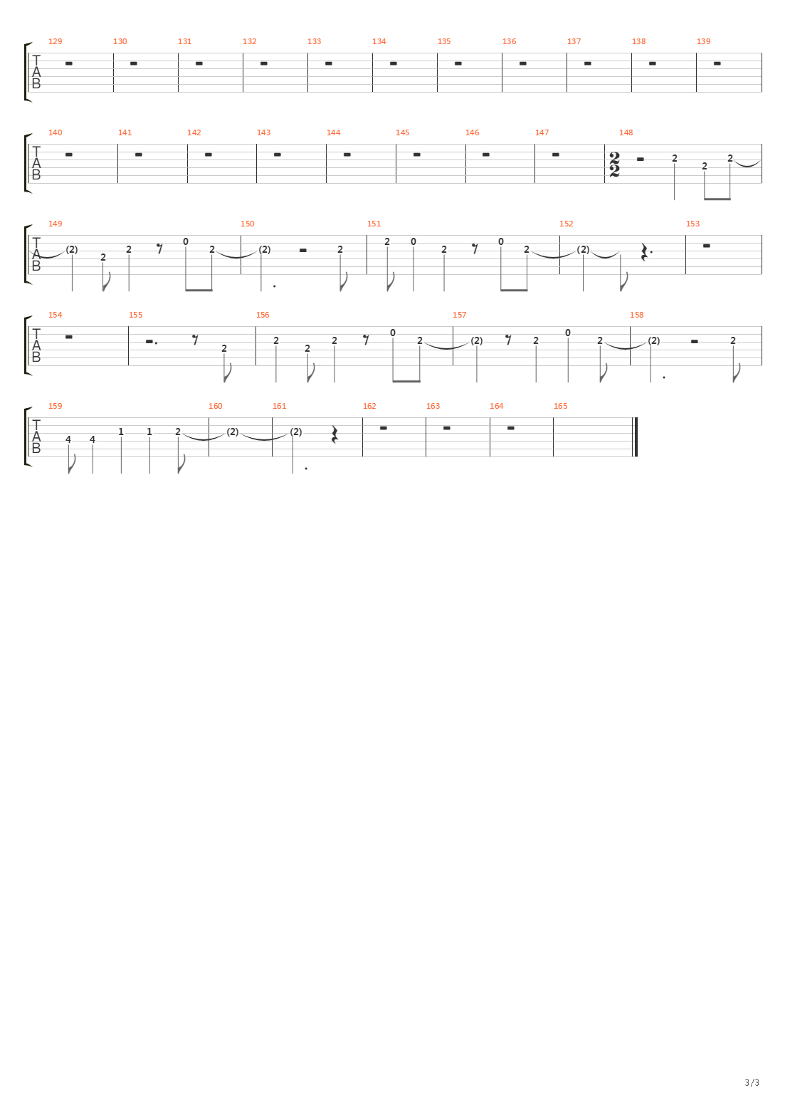 Name吉他谱