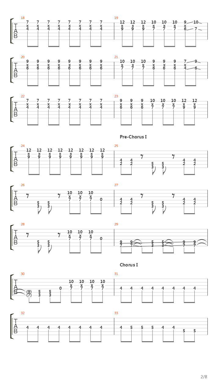Walk Away (Murder)吉他谱