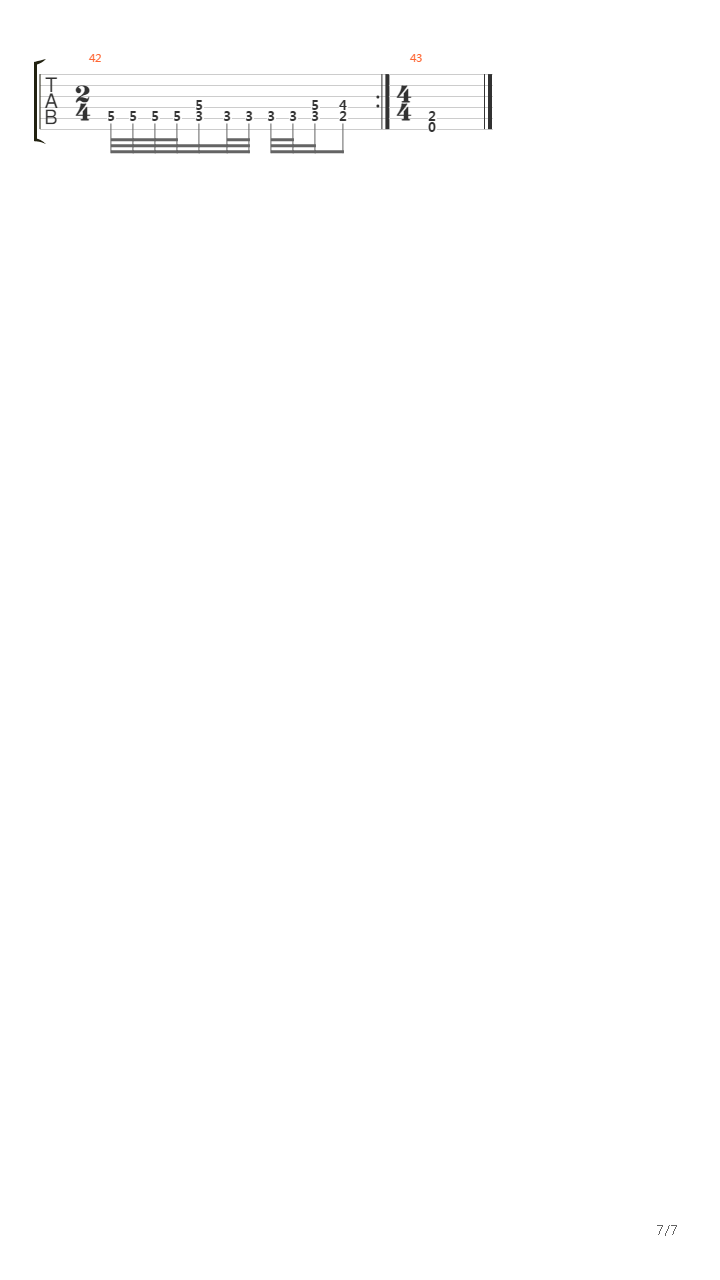 Bergtrollets Hevn吉他谱