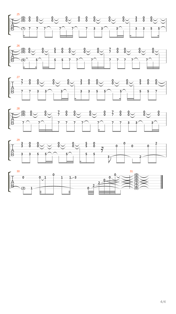 Threnody吉他谱