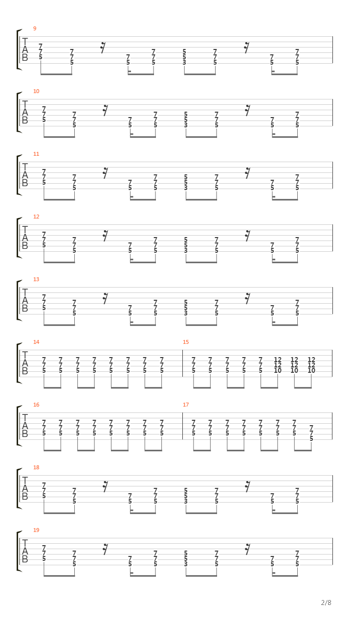 Stop When Red Lights Flash吉他谱