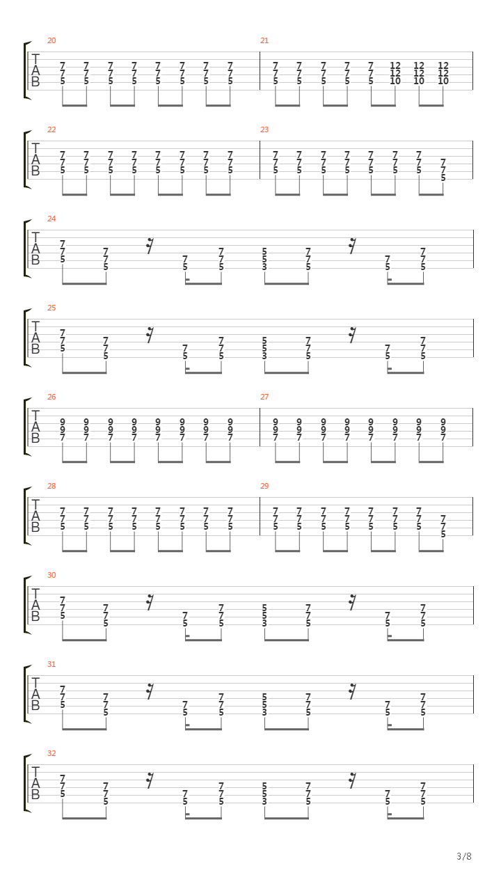 Stop When Red Lights Flash吉他谱