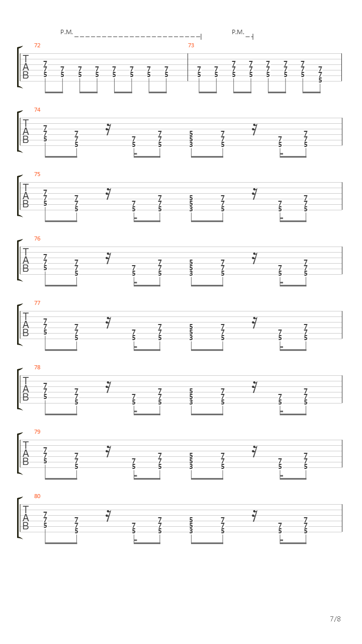 Stop When Red Lights Flash吉他谱