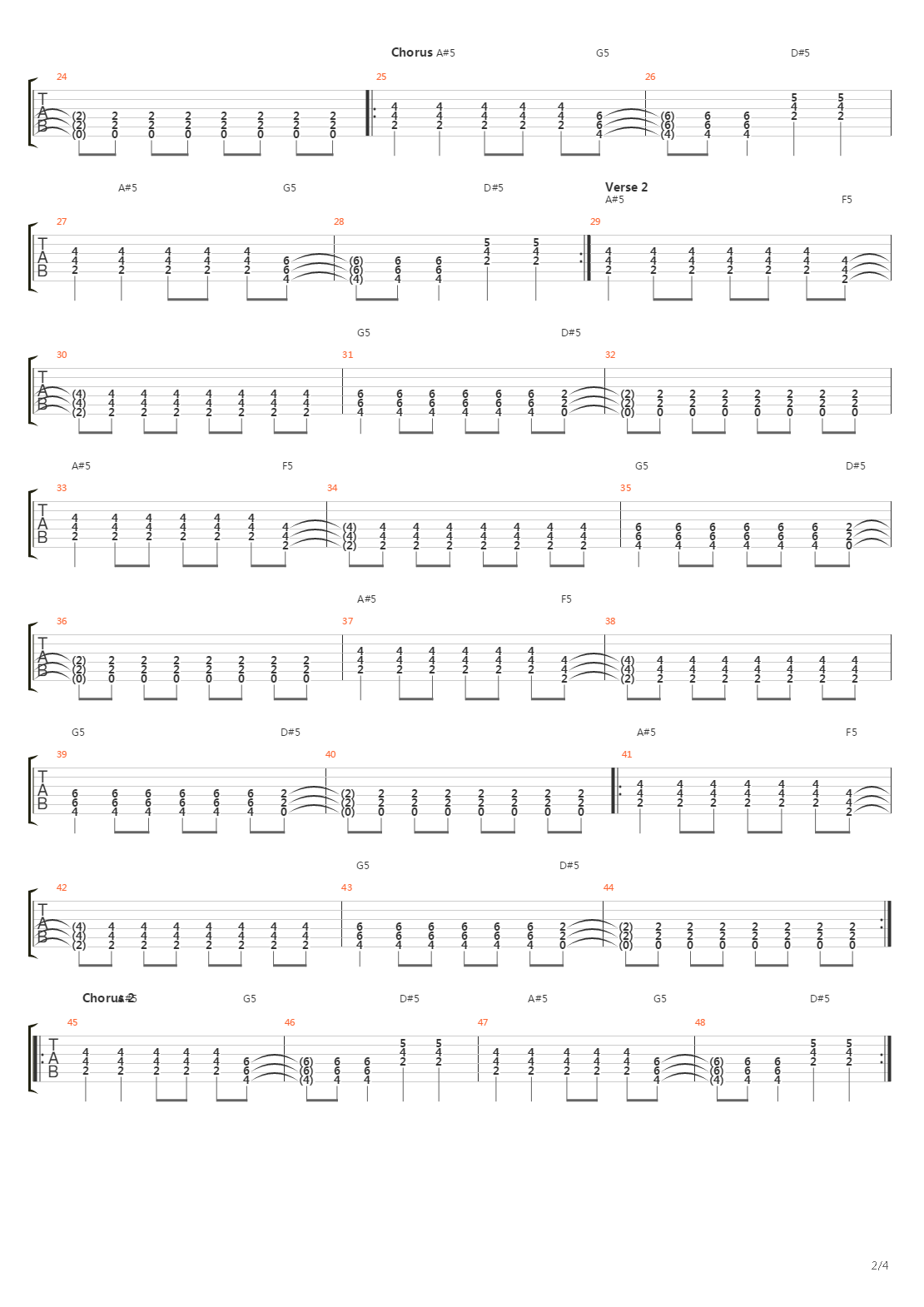 Westbound Sign吉他谱