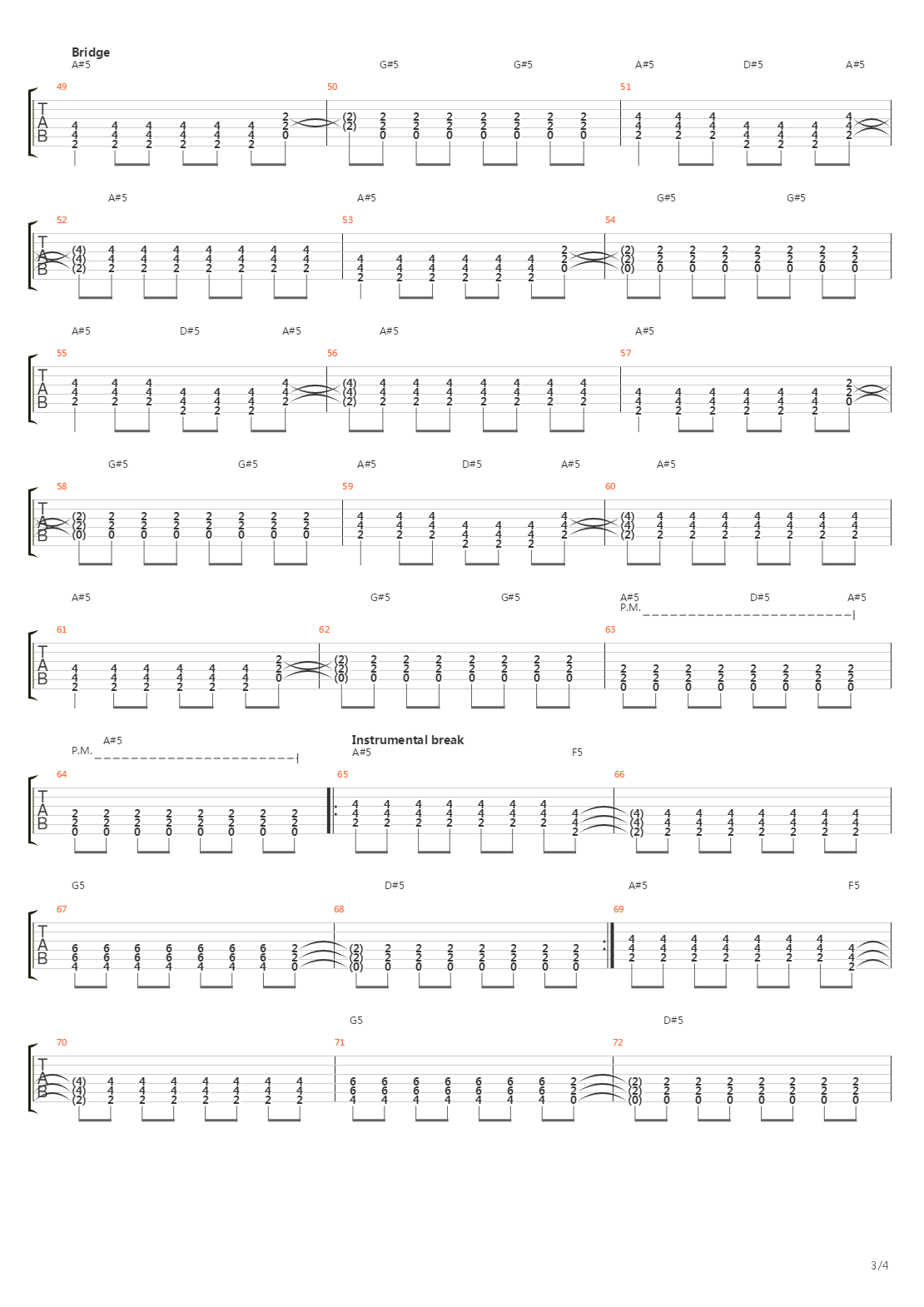 Westbound Sign吉他谱