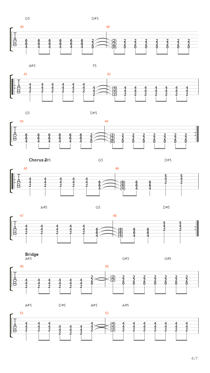 Westbound Sign吉他谱