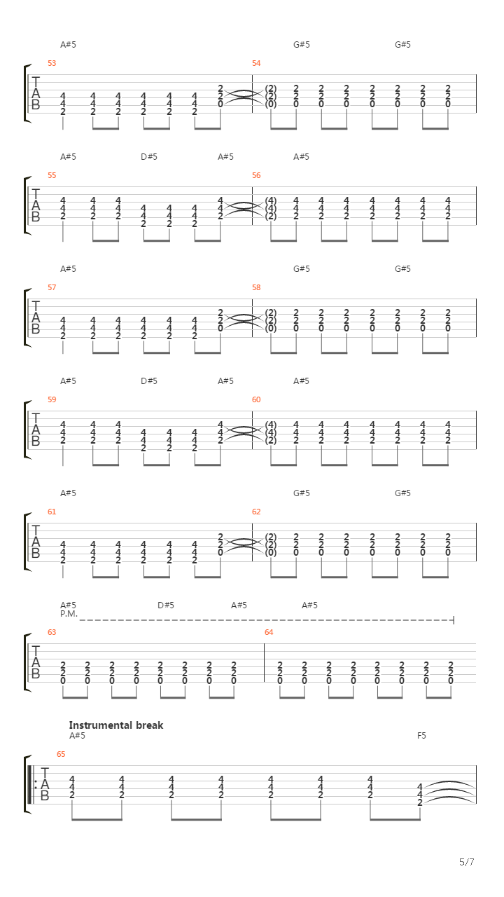 Westbound Sign吉他谱