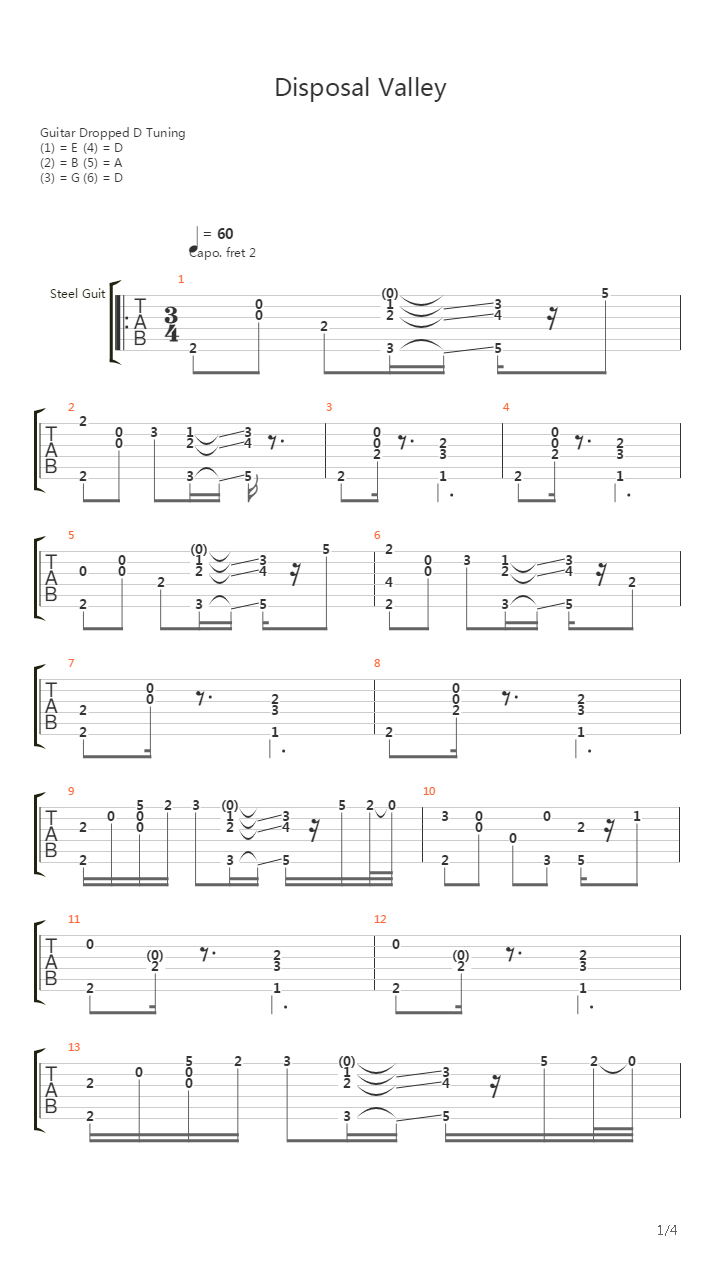 Eternal Ring(永恒之戒) - Disposal Valley吉他谱