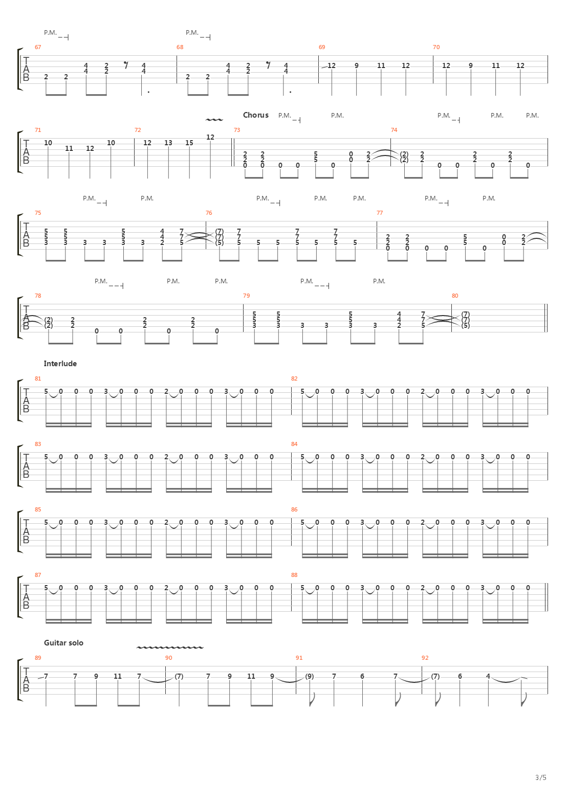 Riders On the Storm吉他谱