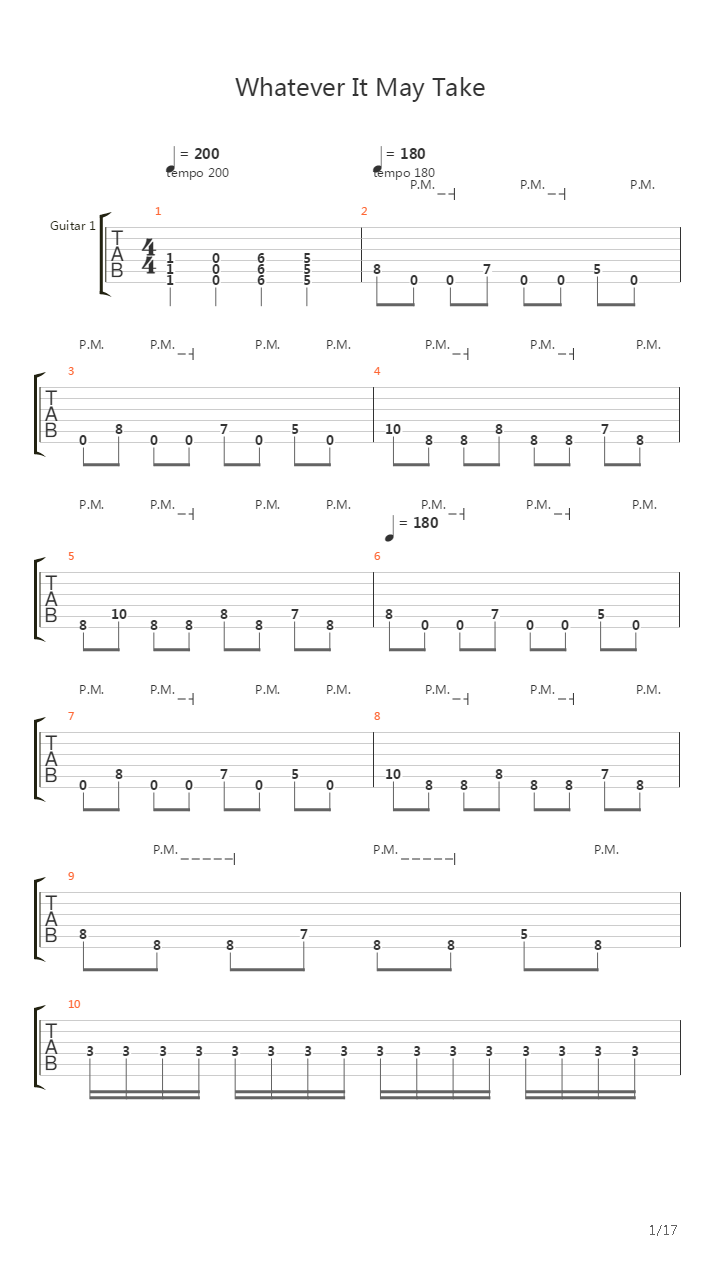 Whatever It May Take吉他谱