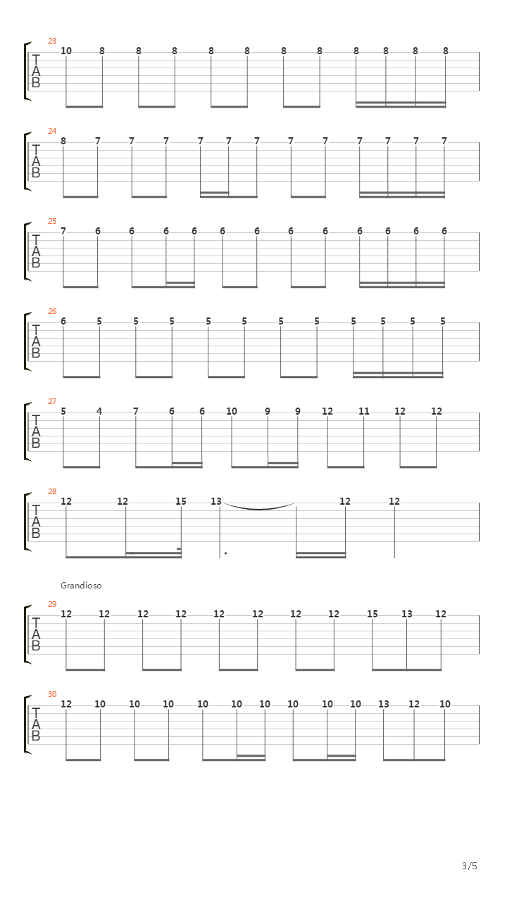 Bachianas Brasileiras 5 (Aria)吉他谱