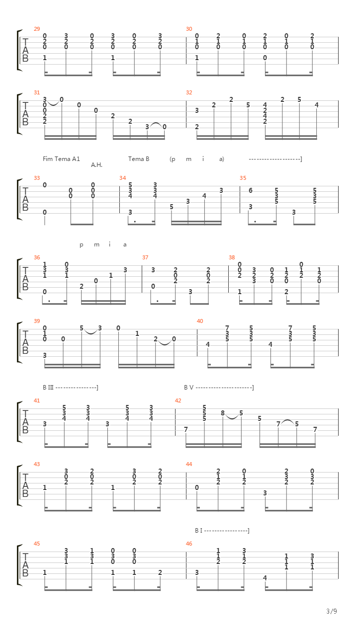Choro N°1吉他谱