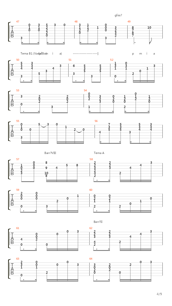 Choro N°1吉他谱
