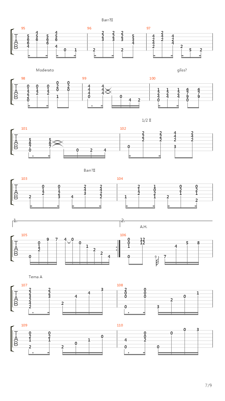 Choro N°1吉他谱