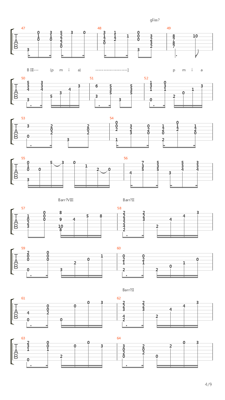 Choros No1吉他谱