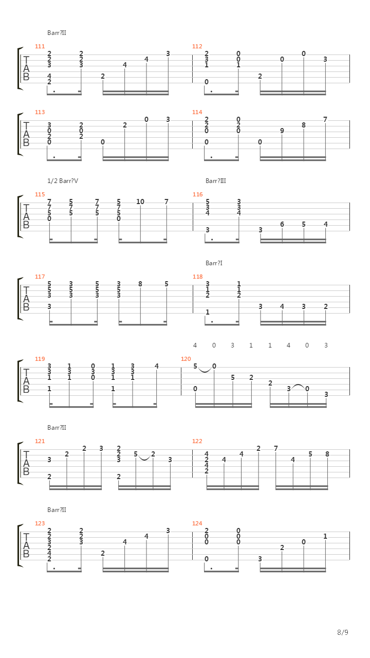 Choros No1吉他谱