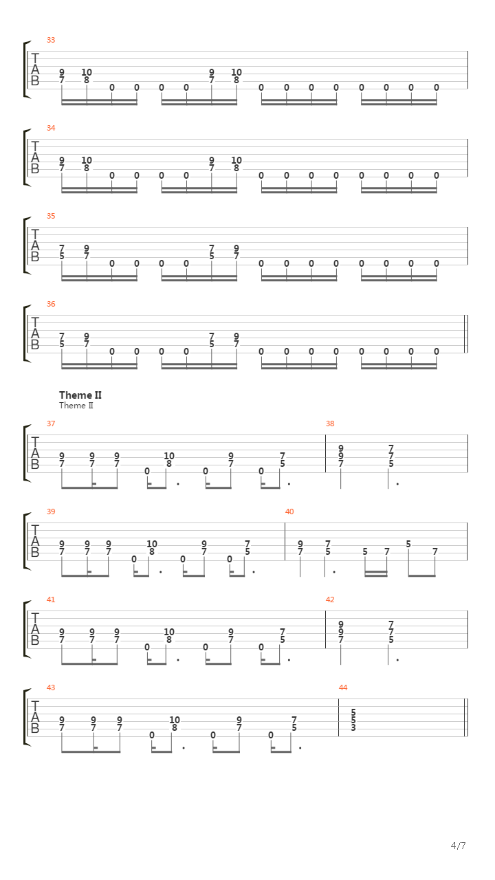 Oriental Journey吉他谱