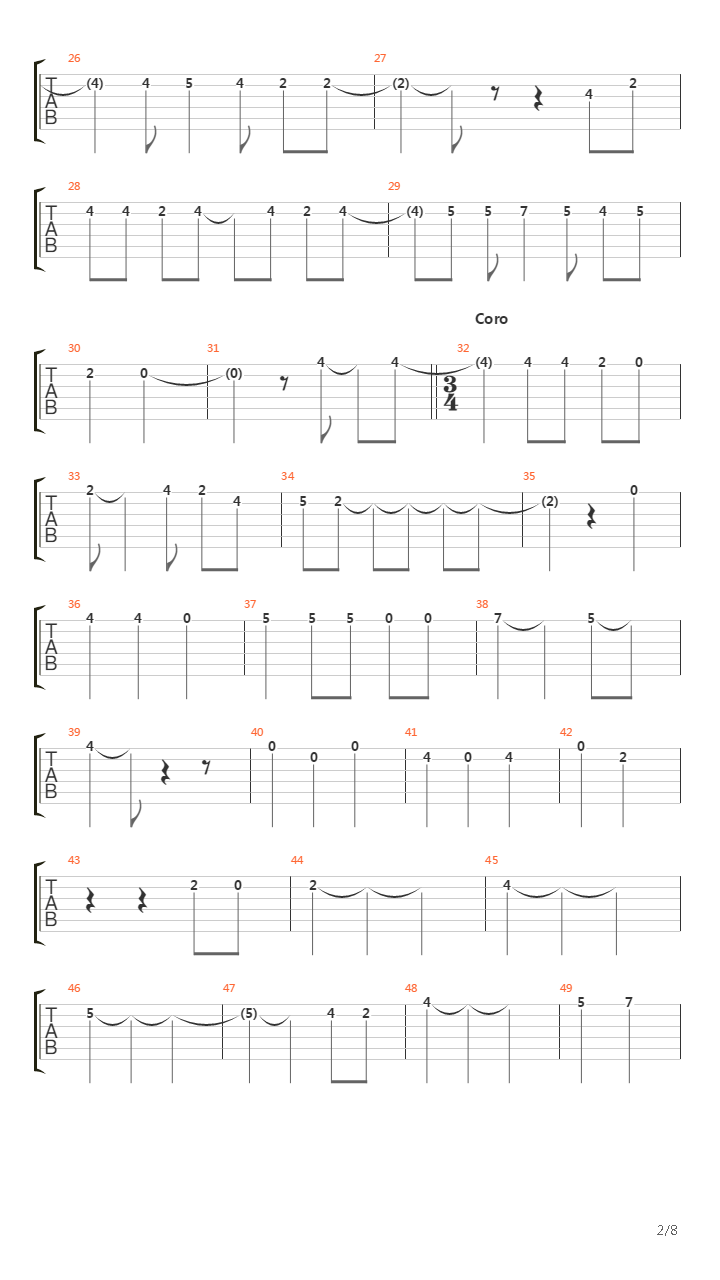 Acoustic Funeral For Love In Limbo吉他谱