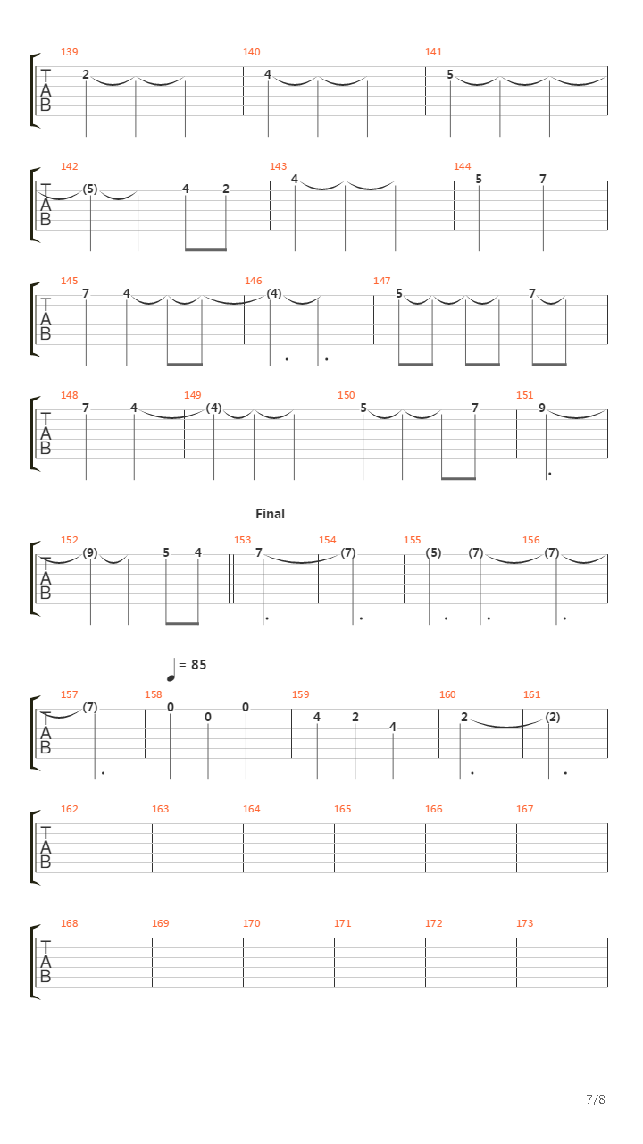 Acoustic Funeral For Love In Limbo吉他谱