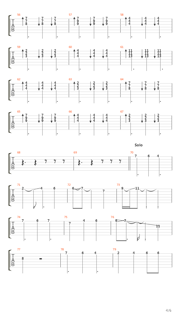 The Funeral Of Hearts吉他谱