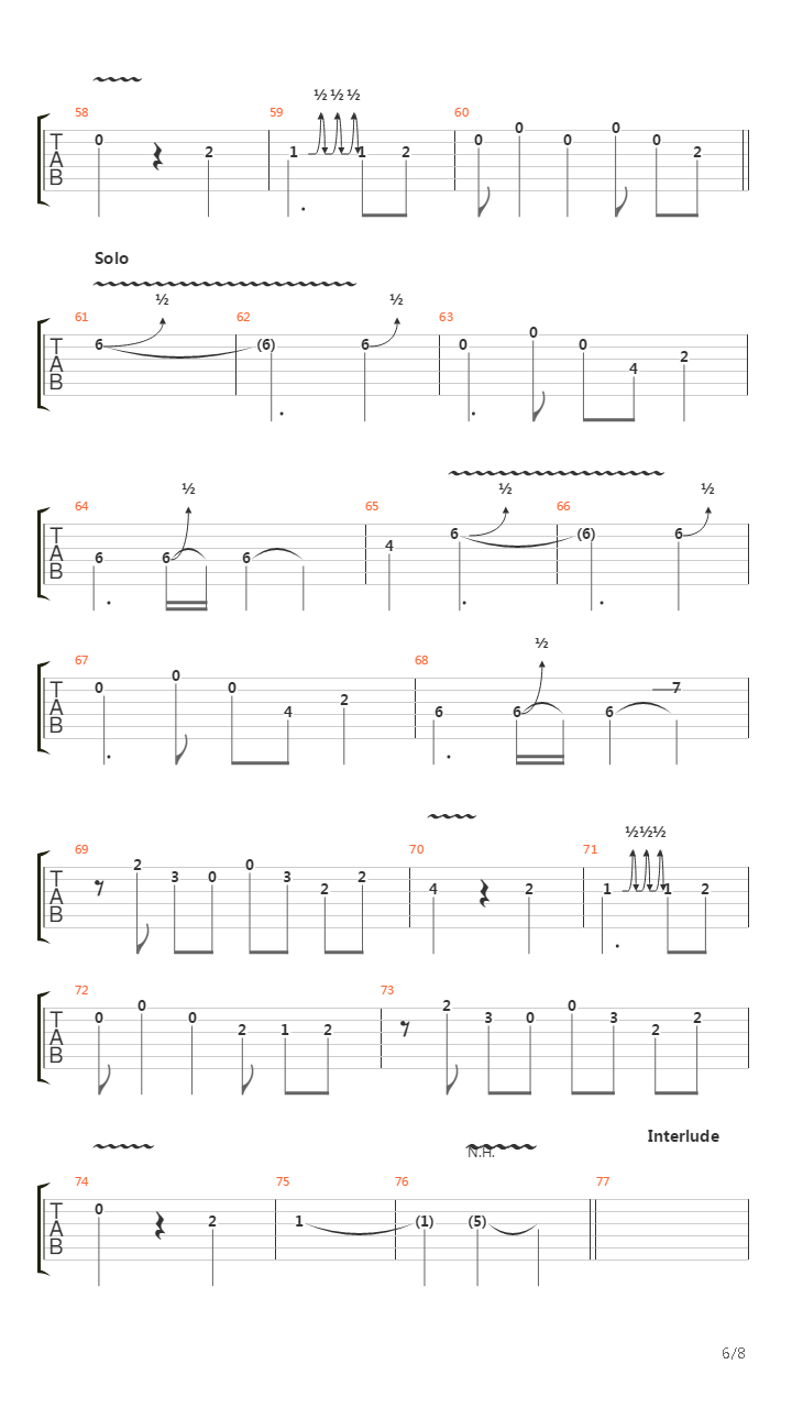 Wicked Game (cover)吉他谱