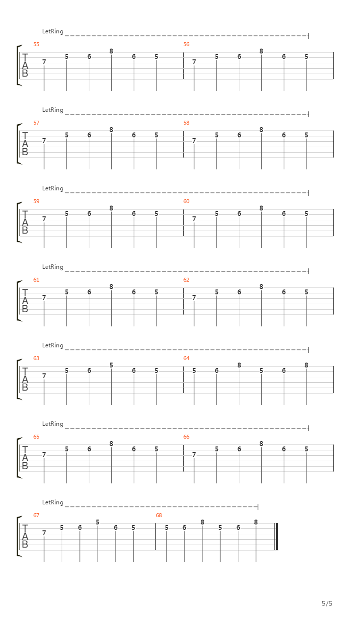 There Will Be No Violins When You Die吉他谱