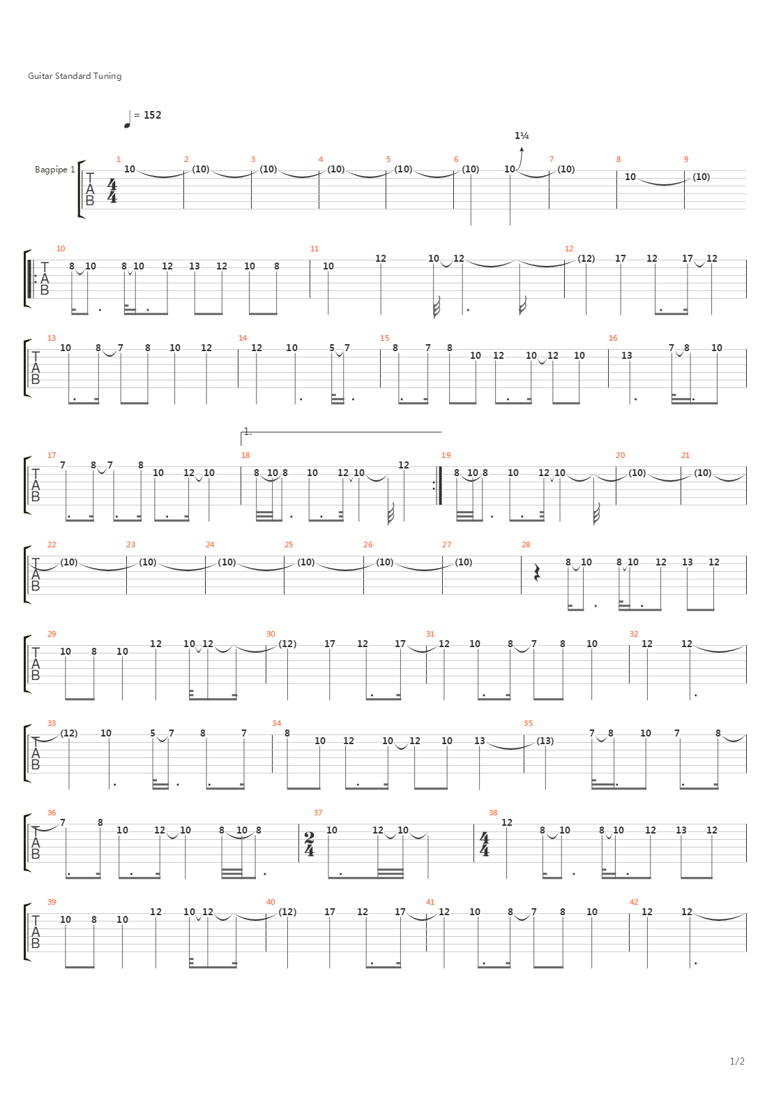 Villemann Og Magnhild吉他谱