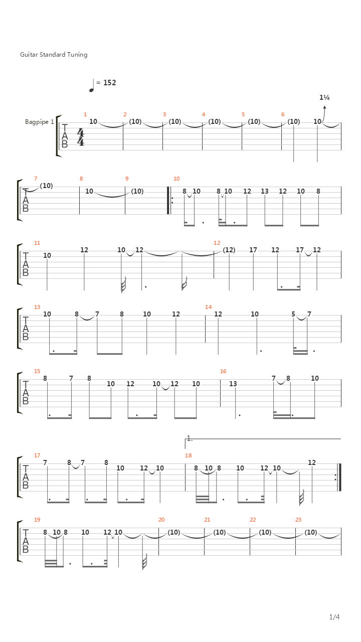 Villemann Og Magnhild吉他谱