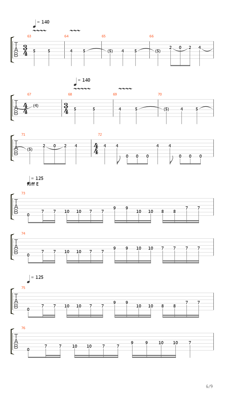 Graveland吉他谱