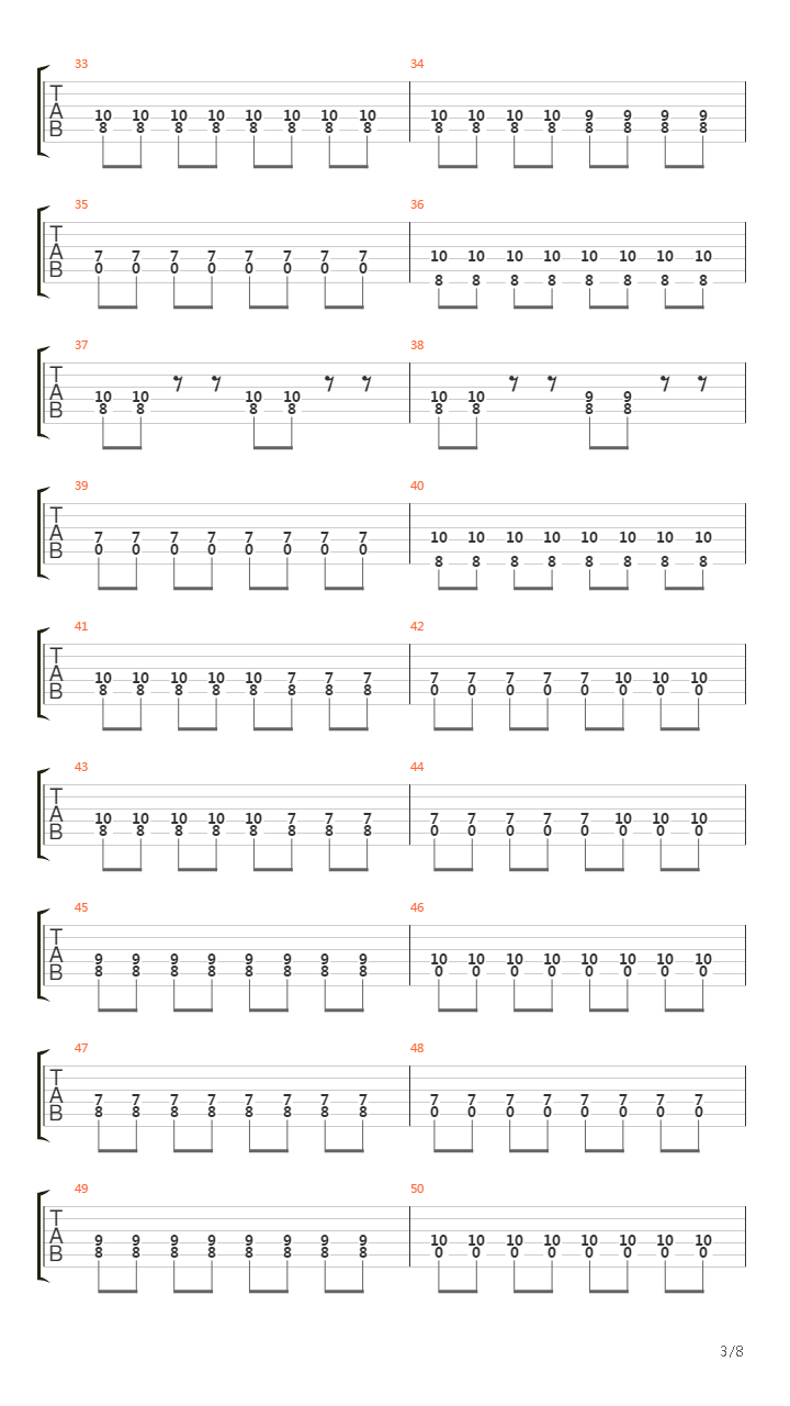 Obstacle 1吉他谱