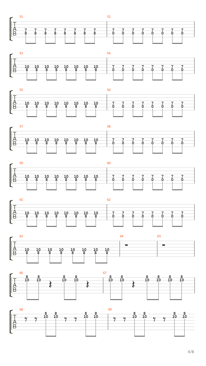 Obstacle 1吉他谱