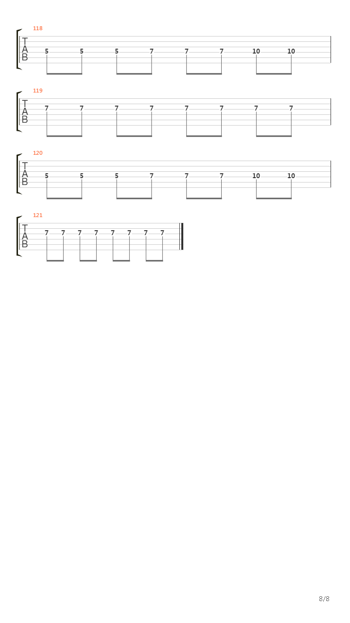 Obstacle 1吉他谱