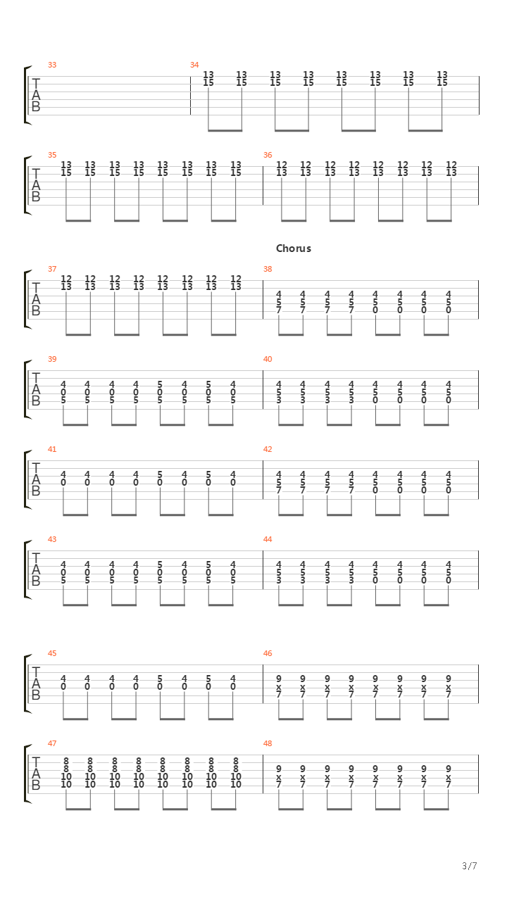 Obstacle 2吉他谱