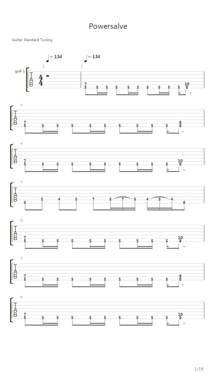Powerslave吉他谱