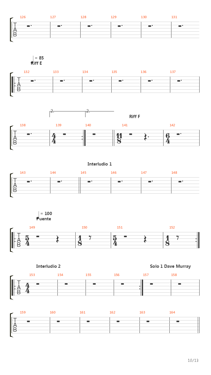 Sign Of The Cross吉他谱