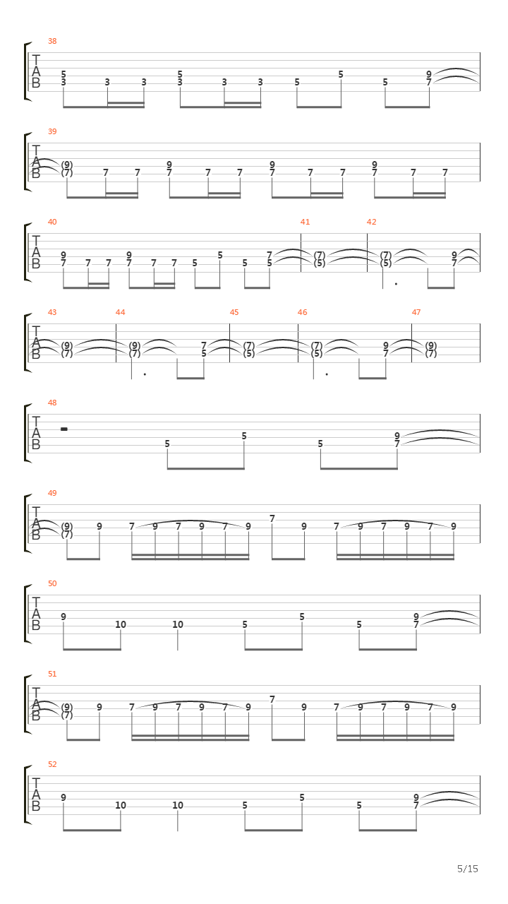 The Trooper吉他谱